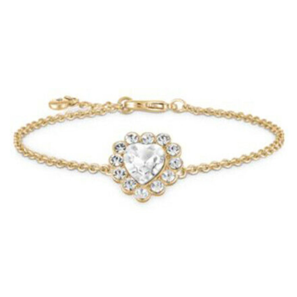 Rachel Rachel Roy Gold-Tone Crystal Heart Flex Bra 10$